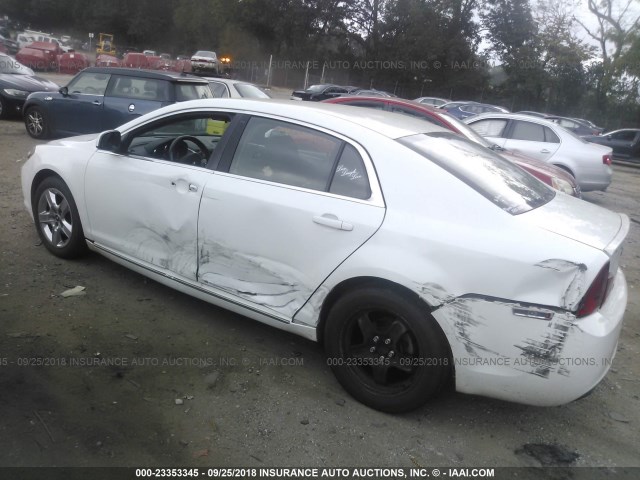 1G1ZC5E06AF185814 - 2010 CHEVROLET MALIBU 1LT WHITE photo 3