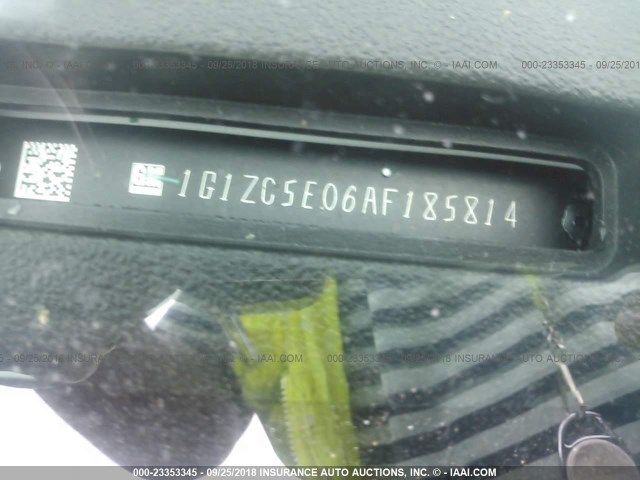 1G1ZC5E06AF185814 - 2010 CHEVROLET MALIBU 1LT WHITE photo 9