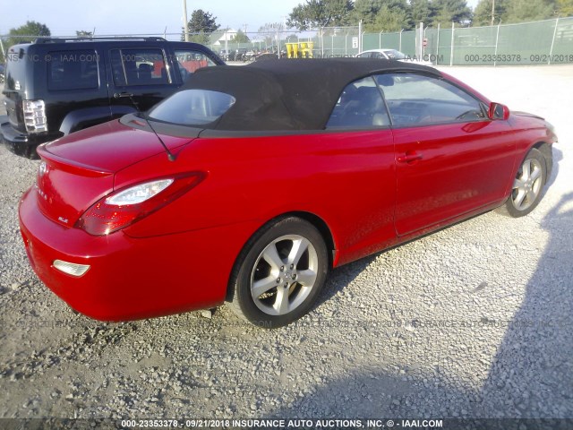 4T1FA38P47U124619 - 2007 TOYOTA CAMRY SOLARA SE/SLE Qırmızı foto 4