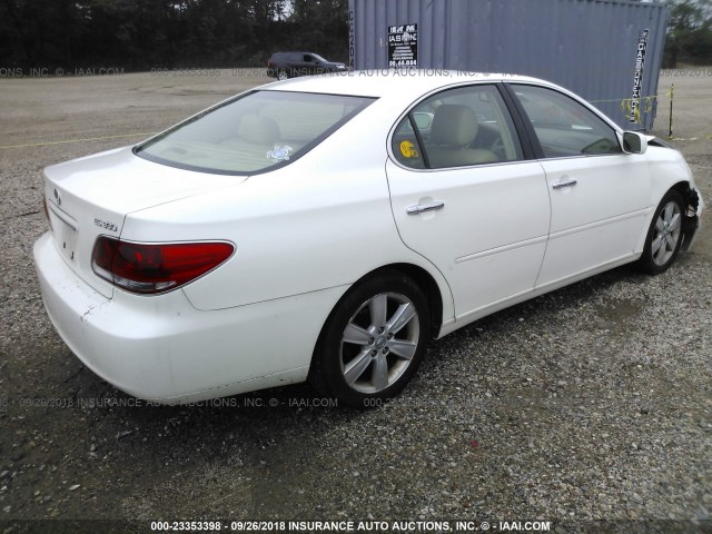 JTHBA30G655091840 - 2005 LEXUS ES 330 WHITE photo 4