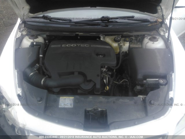 1G1ZH57B59F245030 - 2009 CHEVROLET MALIBU 1LT თეთრი ფოტო 10