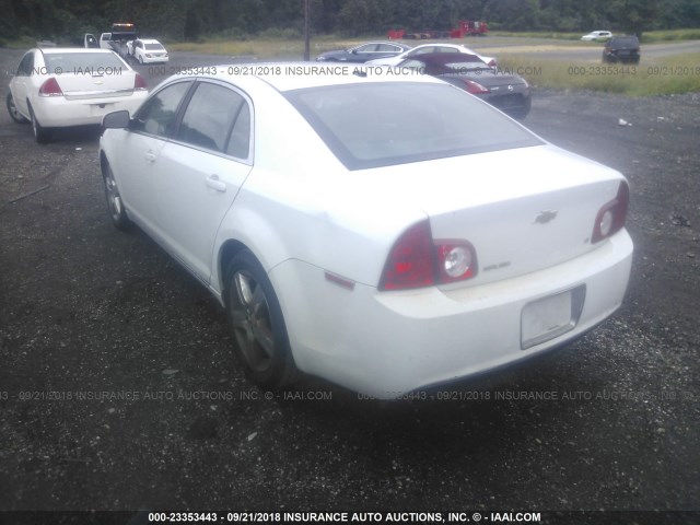1G1ZH57B59F245030 - 2009 CHEVROLET MALIBU 1LT თეთრი ფოტო 3