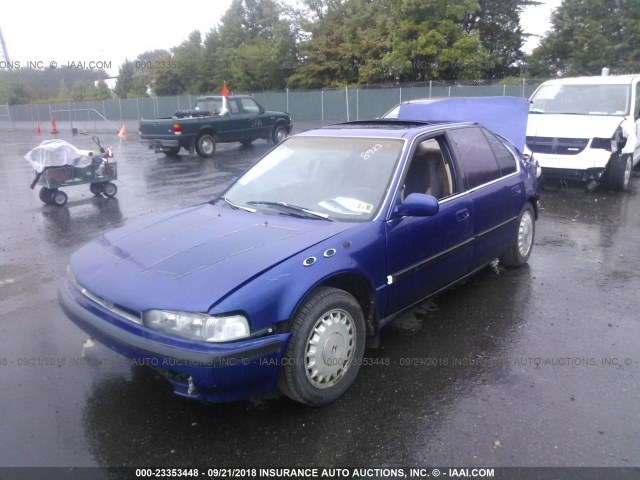 JHMCB7564LC070079 - 1990 HONDA ACCORD EX/EX-R BLUE photo 2