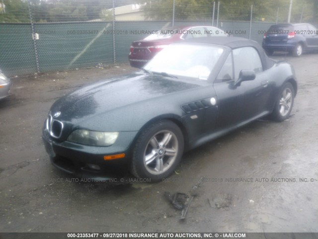 WBACH9344YLF91730 - 2000 BMW Z3 2.3 GREEN photo 2