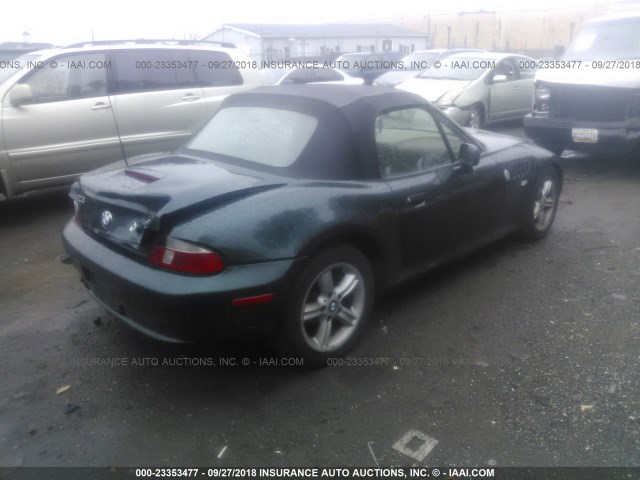 WBACH9344YLF91730 - 2000 BMW Z3 2.3 GREEN photo 4