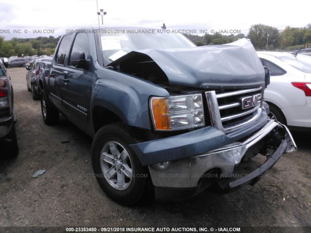 3GTP2VE72DG105507 - 2013 GMC SIERRA K1500 SLE Light Blue photo 1