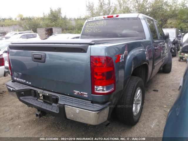 3GTP2VE72DG105507 - 2013 GMC SIERRA K1500 SLE Light Blue photo 4