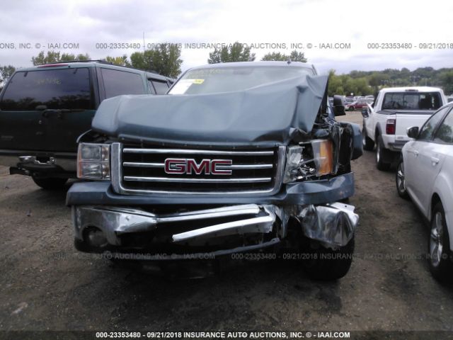 3GTP2VE72DG105507 - 2013 GMC SIERRA K1500 SLE Light Blue photo 6