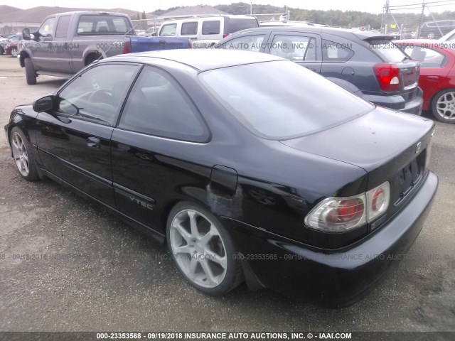 1HGEM1151XL057814 - 1999 HONDA CIVIC SI/SIR BLACK photo 3