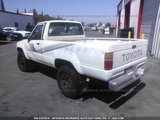 JT4RN63R0H0141667 - 1987 TOYOTA PICKUP RN63 STD WHITE photo 3