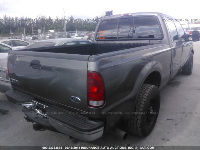 1FTSW20P85EB14290 - 2005 FORD F250 SUPER DUTY GRAY photo 4