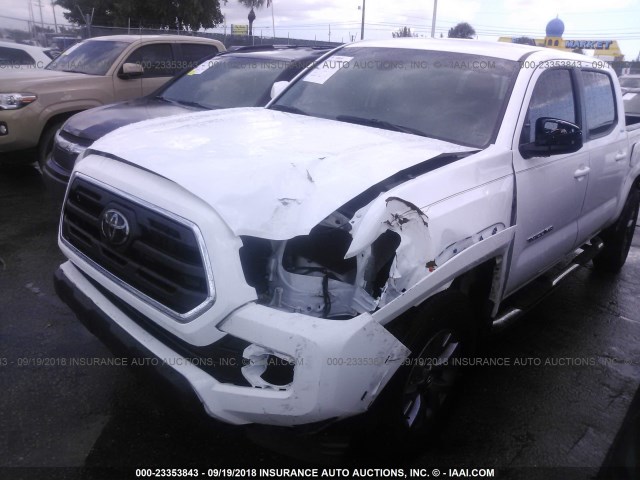 5TFAZ5CN8JX055027 - 2018 TOYOTA TACOMA DBL CAB/SR5/TRD SPORT/OR WHITE photo 6