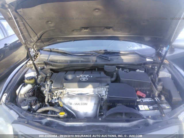 4T1BF3EK0AU069862 - 2010 TOYOTA CAMRY SE/LE/XLE GRAY photo 10