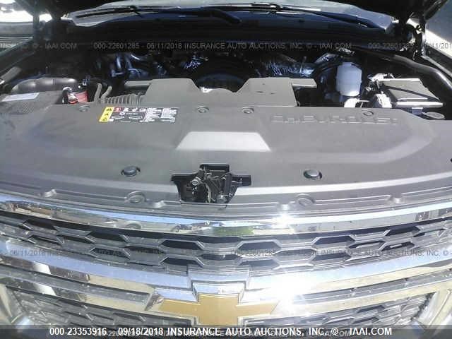 1GNSKHKC7JR324219 - 2018 CHEVROLET SUBURBAN K1500 LT BLACK photo 10