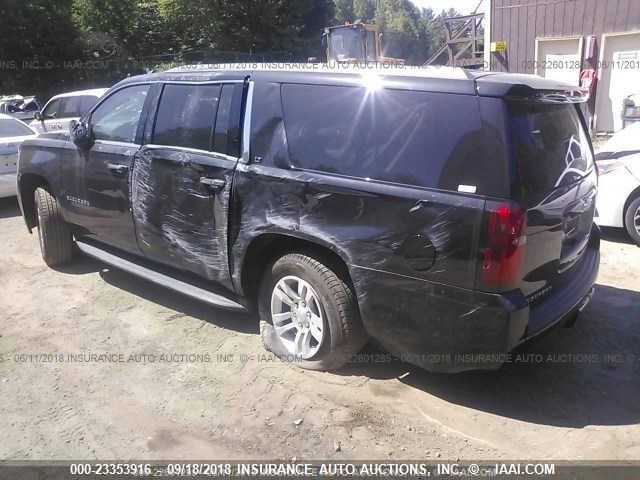 1GNSKHKC7JR324219 - 2018 CHEVROLET SUBURBAN K1500 LT BLACK photo 2