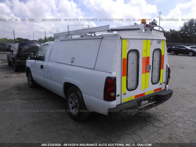 3GCEC14X16G254007 - 2006 CHEVROLET SILVERADO C1500 WHITE photo 3