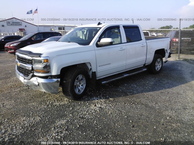 3GCPCREC8HG249487 - 2017 CHEVROLET SILVERADO C1500 LT WHITE photo 2