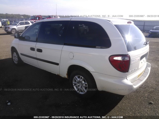 1D4GP24E35B236491 - 2005 DODGE GRAND CARAVAN SE WHITE photo 3