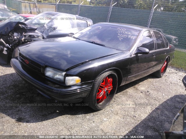 1G1BL52P1TR149999 - 1996 CHEVROLET CAPRICE / IMPALA CLASSIC/SS BLACK photo 2