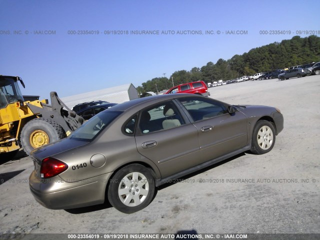 1FAFP52242A213649 - 2002 FORD TAURUS LX GRAY photo 4