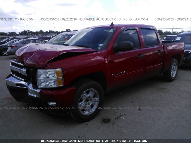 3GCEC23029G170972 - 2009 CHEVROLET SILVERADO C1500 LT RED photo 2