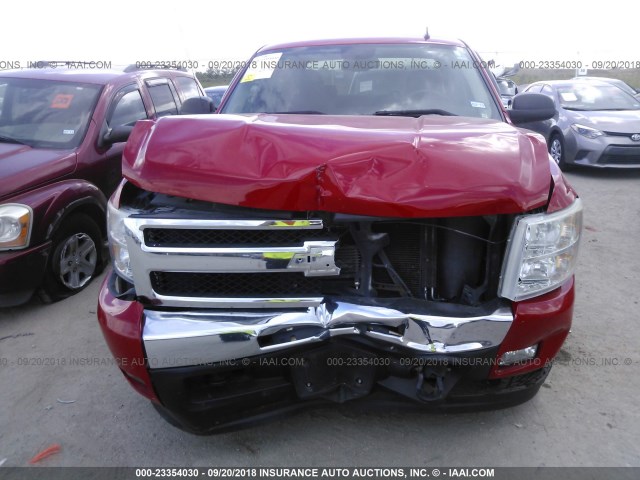 3GCEC23029G170972 - 2009 CHEVROLET SILVERADO C1500 LT RED photo 6