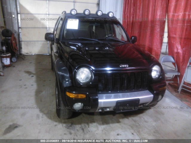 1J4GL38K63W695139 - 2003 JEEP LIBERTY RENEGADE BLACK photo 6
