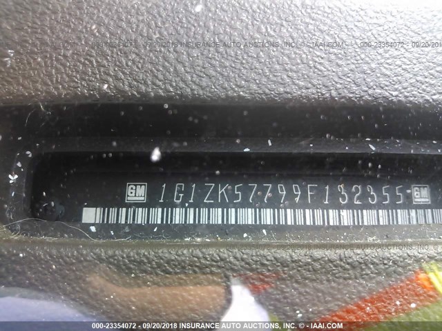 1G1ZK57799F132355 - 2009 CHEVROLET MALIBU LTZ 蓝色 照片 9