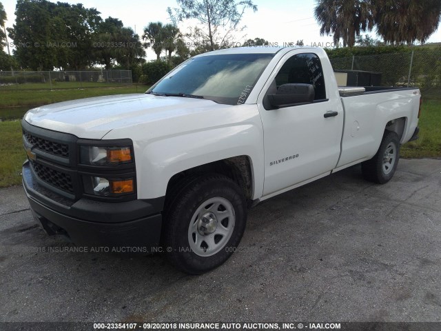 1GCNKPEH9FZ238182 - 2015 CHEVROLET SILVERADO K1500 WHITE photo 2