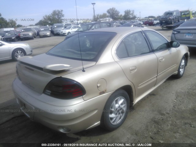 1G2NF52E04C210777 - 2004 PONTIAC GRAND AM SE1 GOLD photo 4