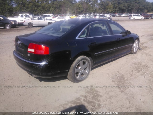 WAUML44E04N024908 - 2004 AUDI A8 L QUATTRO BLACK photo 4