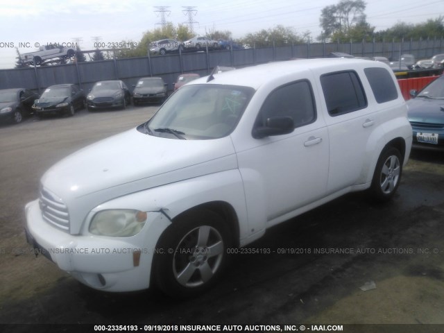 3GNDA13D78S539780 - 2008 CHEVROLET HHR LS WHITE photo 2