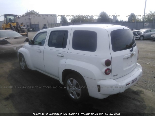 3GNDA13D78S539780 - 2008 CHEVROLET HHR LS WHITE photo 3