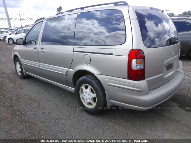 1GHDX03E7YD366928 - 2000 OLDSMOBILE SILHOUETTE GOLD photo 3