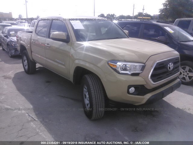 5TFAZ5CN2GX012991 - 2016 TOYOTA TACOMA DBL CAB/SR5/TRD SPORT/OR BROWN photo 1