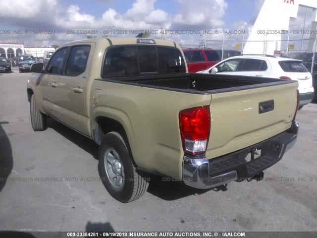 5TFAZ5CN2GX012991 - 2016 TOYOTA TACOMA DBL CAB/SR5/TRD SPORT/OR BROWN photo 3