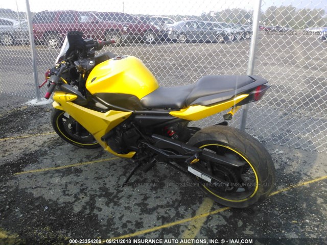 JYARJ18Y39A001179 - 2009 YAMAHA FZ6 R/C YELLOW photo 3