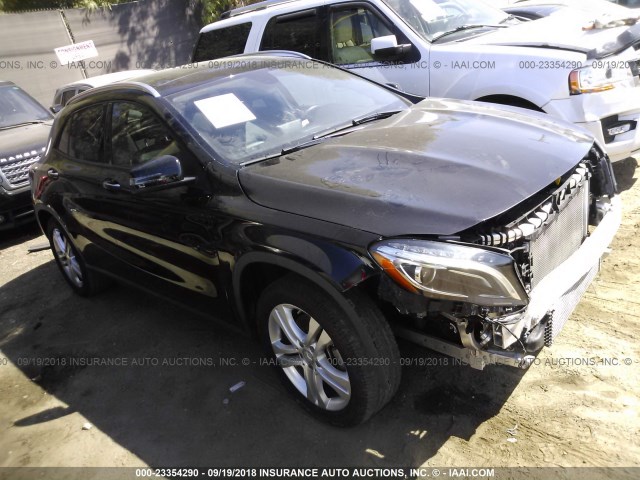 WDCTG4EB3FJ187032 - 2015 MERCEDES-BENZ GLA 250 BLACK photo 1