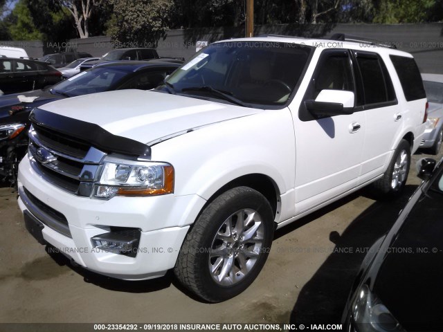 1FMJU2AT9FEF16880 - 2015 FORD EXPEDITION LIMITED WHITE photo 2