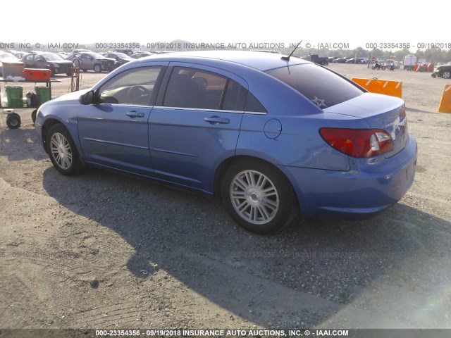 1C3LC56R78N181558 - 2008 CHRYSLER SEBRING TOURING BLUE photo 3