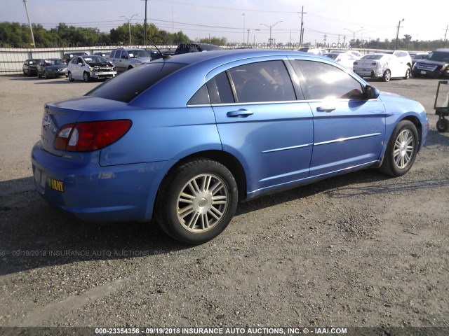 1C3LC56R78N181558 - 2008 CHRYSLER SEBRING TOURING BLUE photo 4