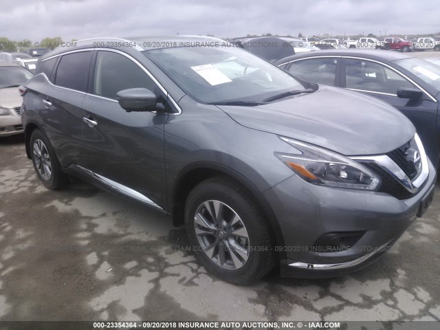 5N1AZ2MG3JN160886 - 2018 NISSAN MURANO S/SL/SV/PLATINUM GRAY photo 1