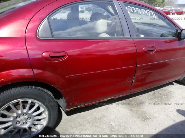 1C3EL56R06N113902 - 2006 CHRYSLER SEBRING TOURING RED photo 6