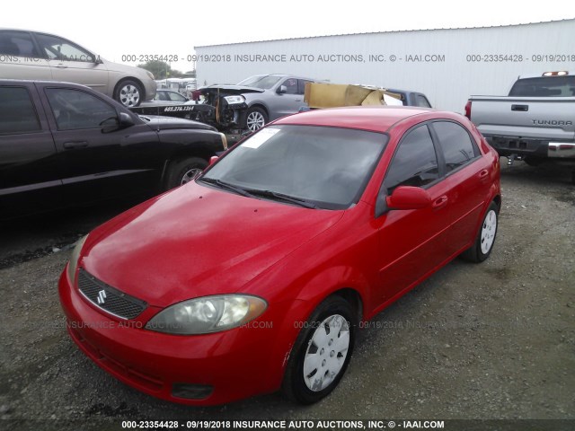 KL5JD66Z66K389523 - 2006 SUZUKI RENO RED photo 2