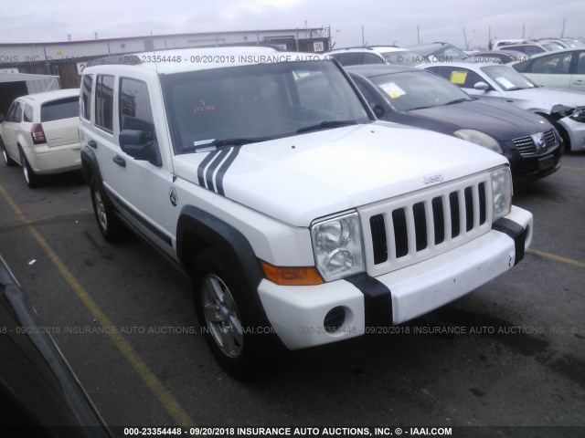 1J8HG48K86C238870 - 2006 JEEP COMMANDER WHITE photo 1
