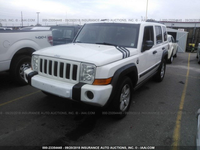 1J8HG48K86C238870 - 2006 JEEP COMMANDER WHITE photo 2