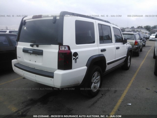 1J8HG48K86C238870 - 2006 JEEP COMMANDER WHITE photo 4