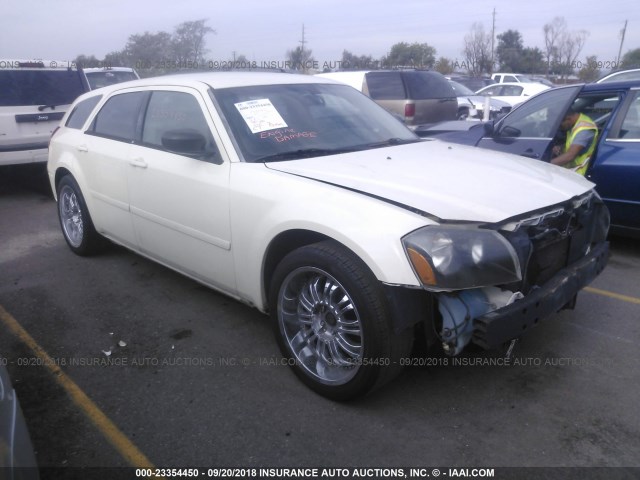 2D4FV48T25H629430 - 2005 DODGE MAGNUM SE WHITE photo 1