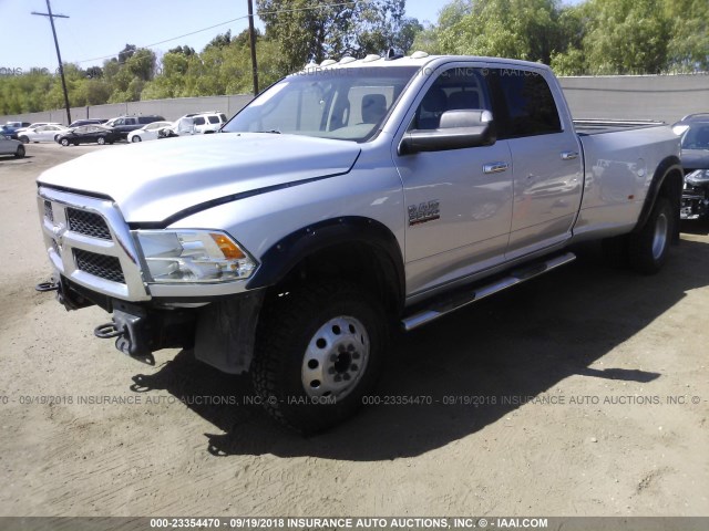 3C63RRHL9EG123683 - 2014 RAM 3500 SLT SILVER photo 2