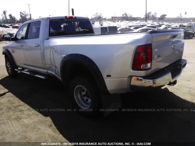 3C63RRHL9EG123683 - 2014 RAM 3500 SLT SILVER photo 3